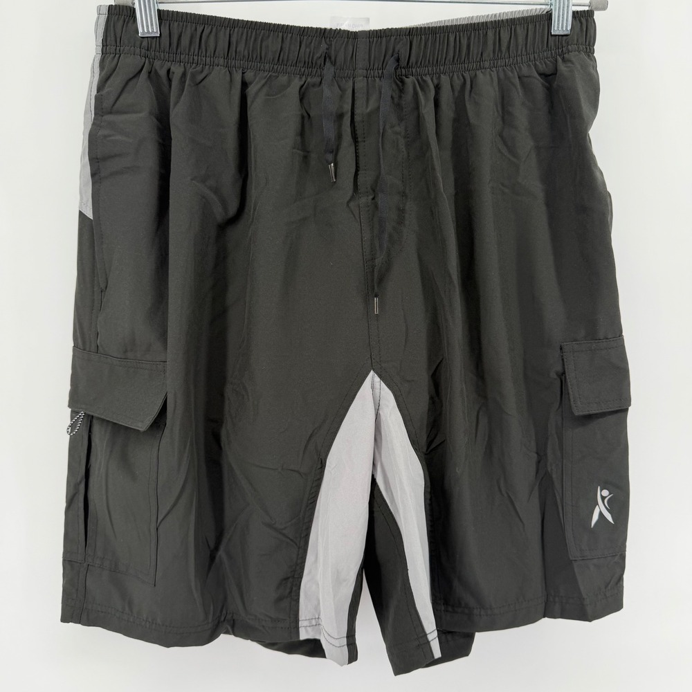 Priessei Biking Shorts Men's XL Black Grey Padded loose MTB Cycling Relaxed Fit
